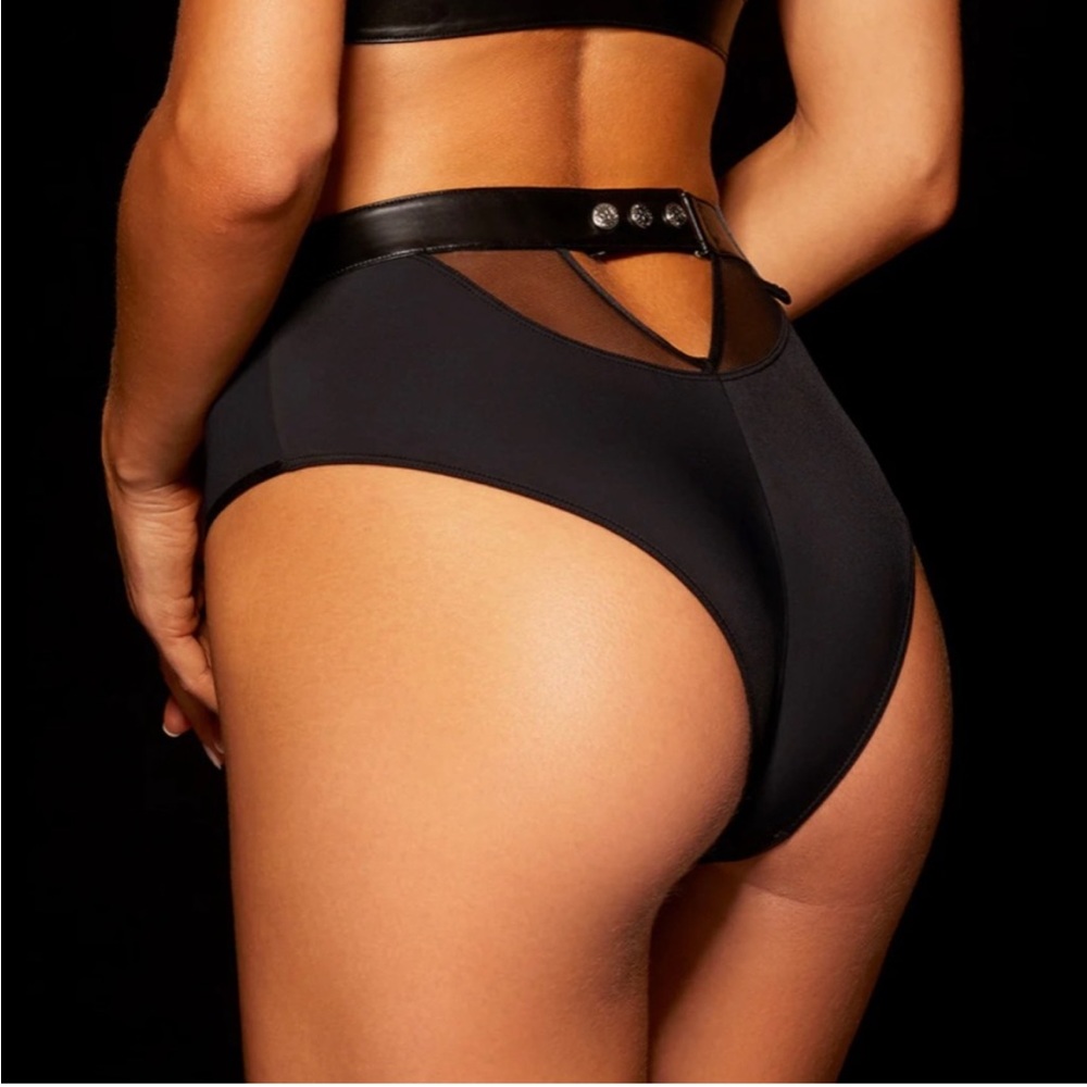 Honey Birdette George Black Brief Platinum Collection Luxury Bondage Lingerie